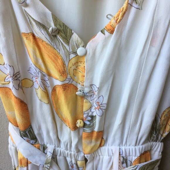 RARE For Love and Lemons Limonada Onesie Jumpsuit Size S - Picture 10 of 11